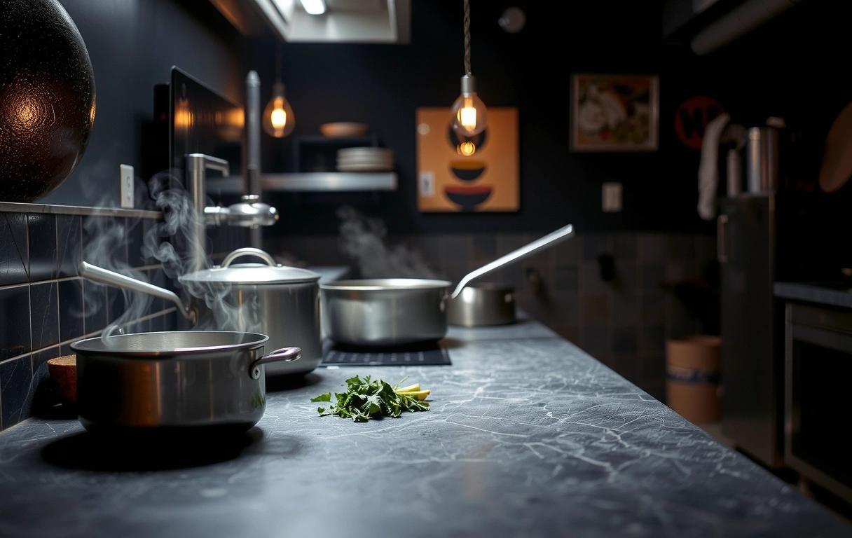 Profiküche Atmosphäre